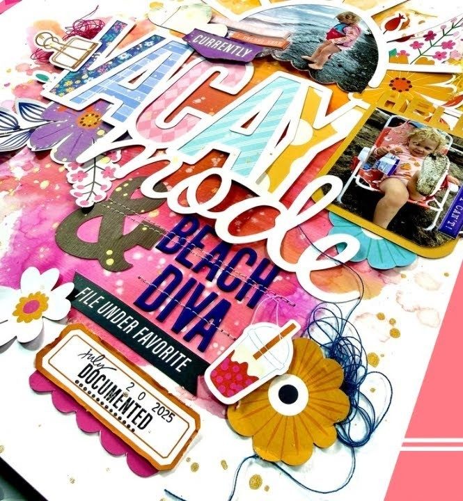 Scrapbook layout: design team layout made with Hip Kit Club kits