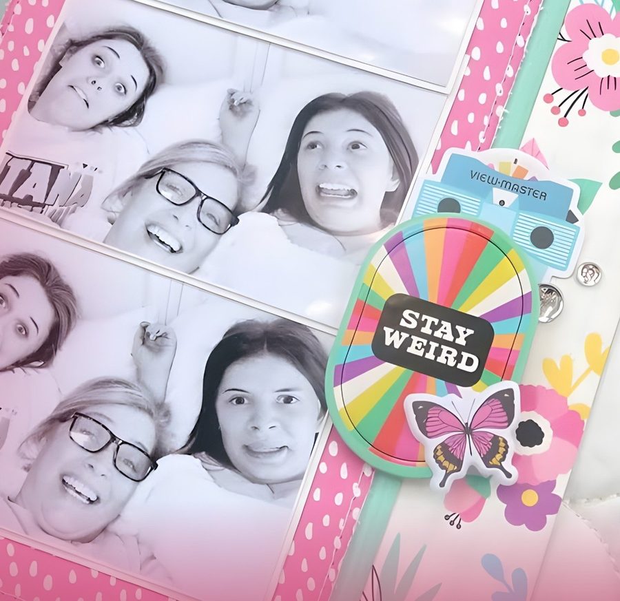 Scrapbook layout: design team layout made with Hip Kit Club kits