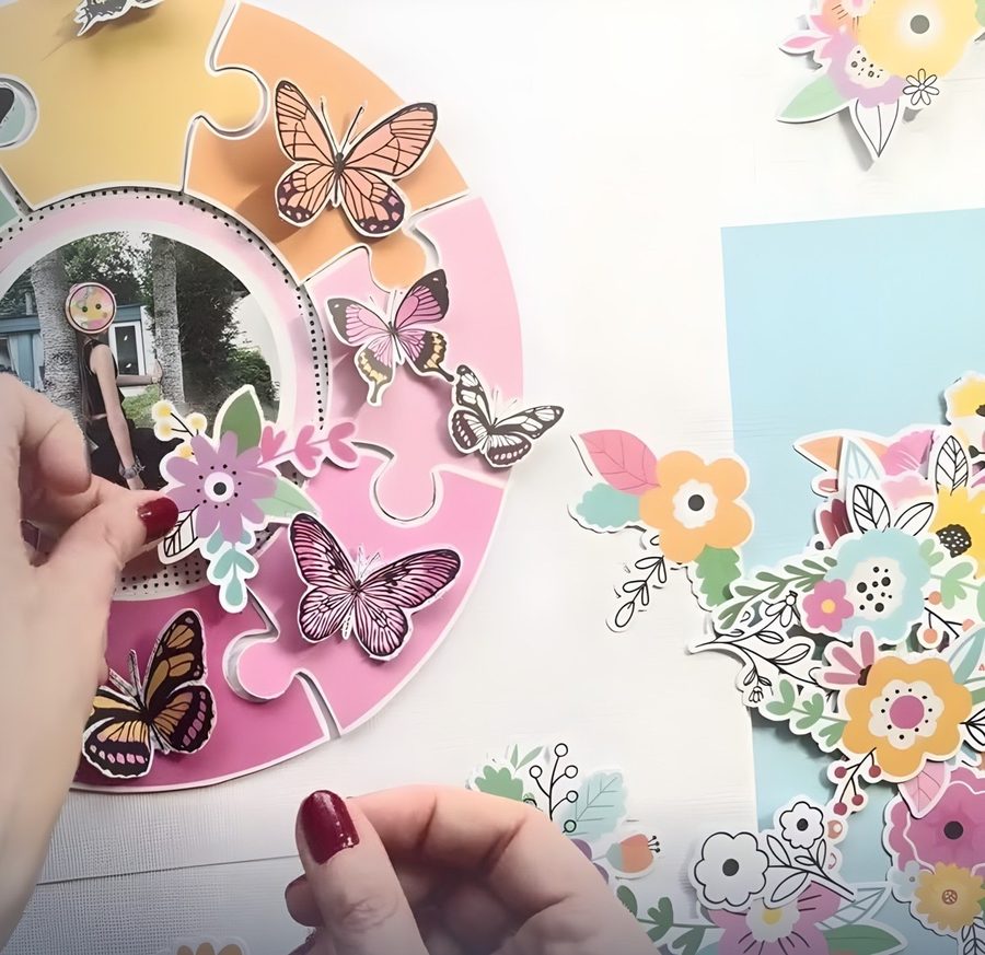 Scrapbook layout: design team layout made with Hip Kit Club kits