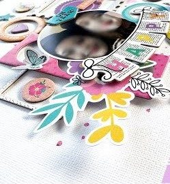 Scrapbook layout: design team layout made with Hip Kit Club kits