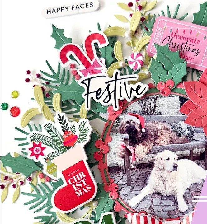 Scrapbook layout: design team layout made with Hip Kit Club kits
