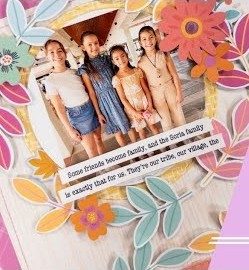 Scrapbook layout: design team layout made with Hip Kit Club kits