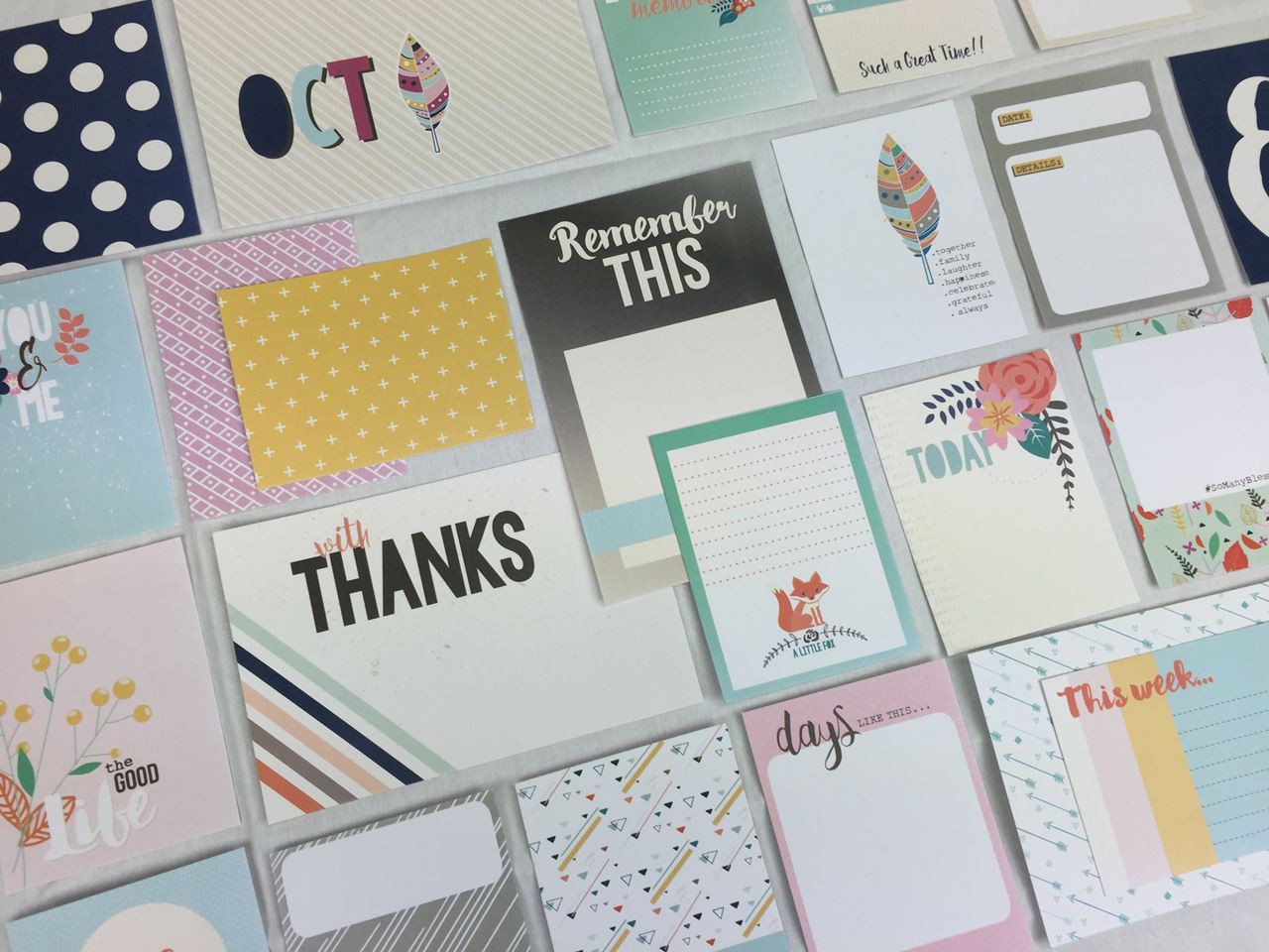 October 2015 Project Life Scrapbook Kit Hip Kit Club Scrapbook Kit Club