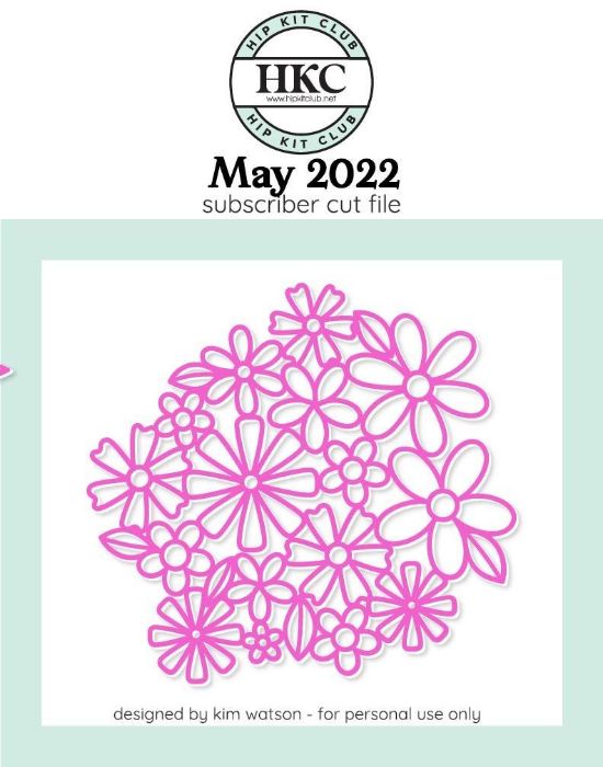 May  2022 - Kim Watson - May Flower Lace  - Silhouette Cricut Cameo