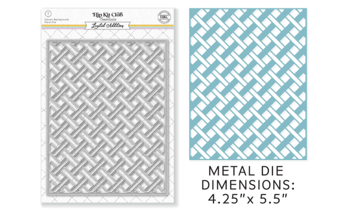 December 2022 Metal Die - Woven Background