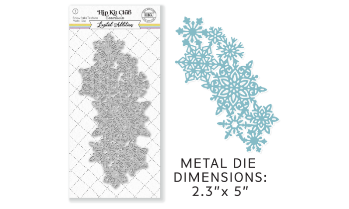 December 2022 Metal Die - Snowflake Cluster