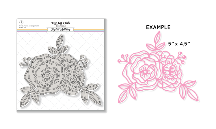March 2023 Pretty Floral Metal Die