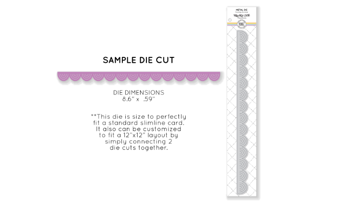 June 2023 Scallop Border Metal Die 