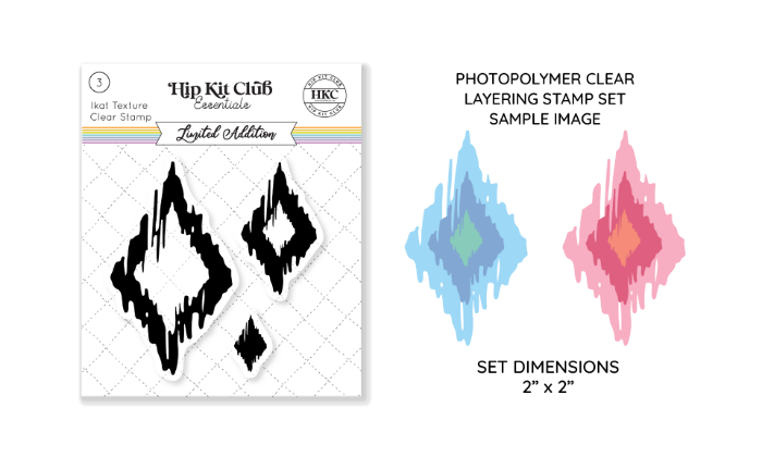 June 2023 IKAT Layered Stamp Set 