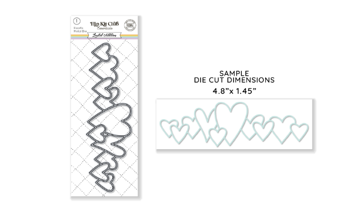 April 2024 Linked Hearts Metal Die Set