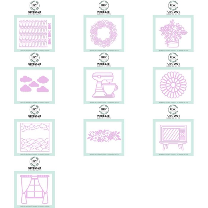 Full Cut File Digital Download Pack