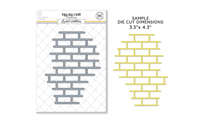 May 2024 Brick Texture Die Set
