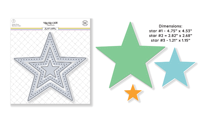 September 2024 Pierced Nested Star Metal Die Set 