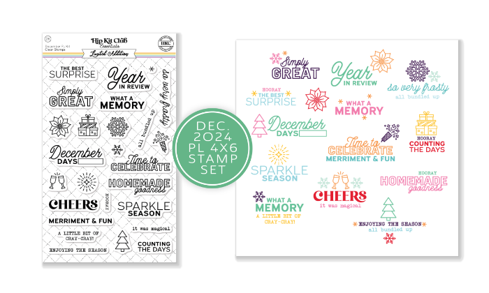 December 2024 Pocket Life Stamp Set