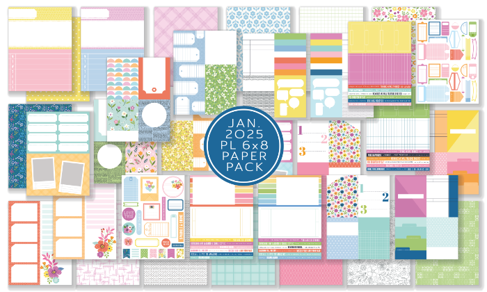 January 2025 Pocket Life Cards and Ephemera Shapes Kit 