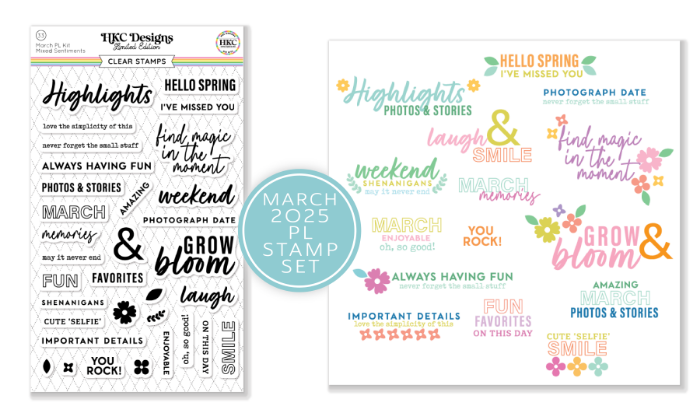 March 2025 Pocket Life Stamp Set