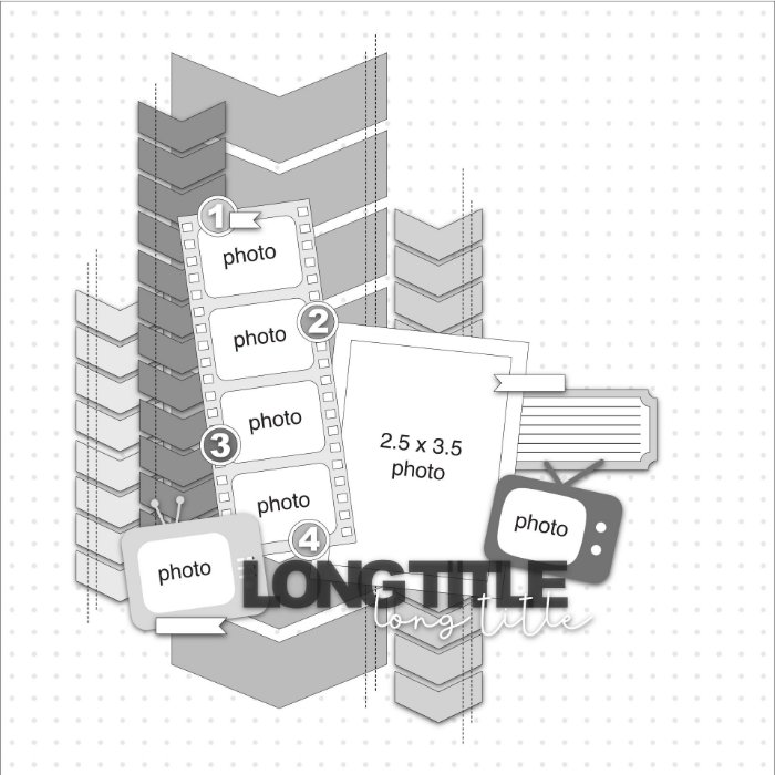 Picture of SKETCH 7 - Adventure Awaits: A Dynamic Chevron & Filmstrip Sketch! (Free when registered)  