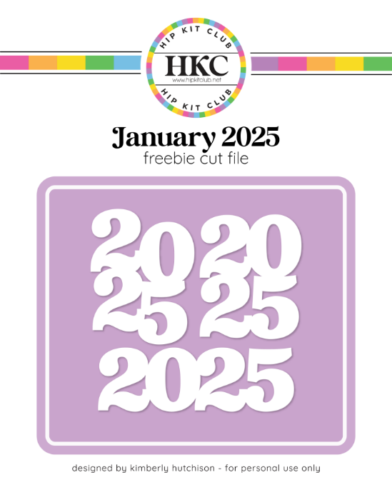 Picture of January 2025 2025 Cut File (Free when registered) 