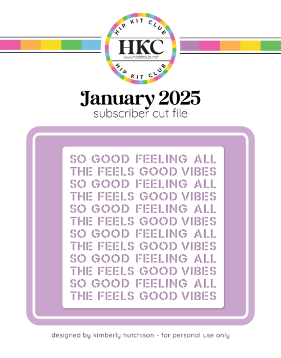 Picture of January 2025 Feeling the Feels Cut File 