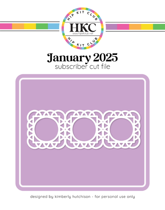 Picture of January 2025 Lace Frame Cut File  