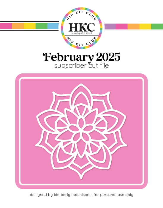 Picture of February 2025 Mandala Cut File  
