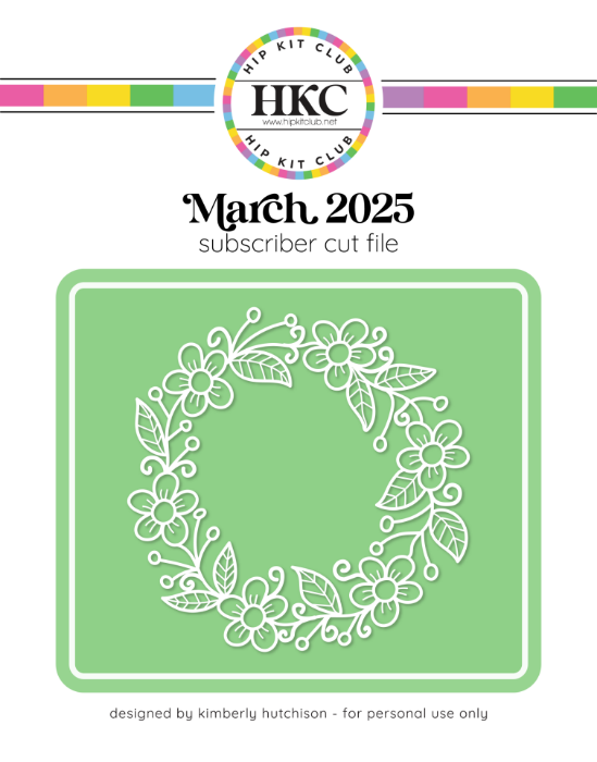 Picture of March 2025 Spring Wreath Cut File  