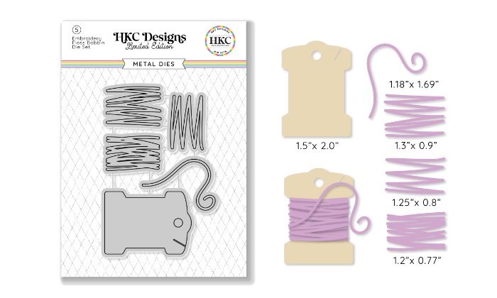 Picture of April 2025 Embroidery Floss Bobbin Metal Die