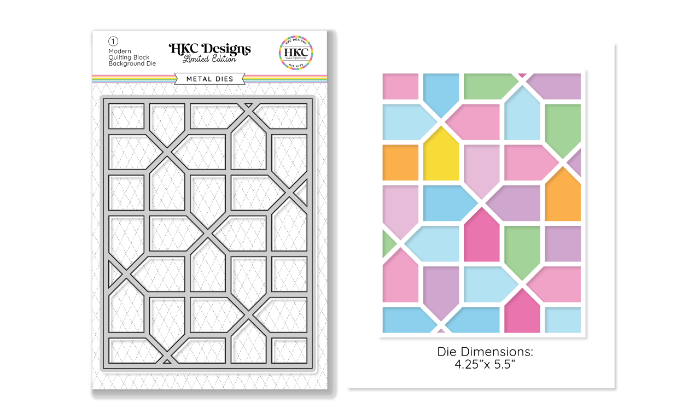 Picture of April 2025 Modern Quilting Block Metal Die