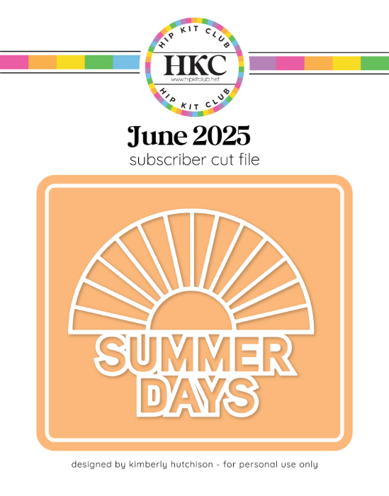 Picture of June 2025 Summer Days Cut FIle