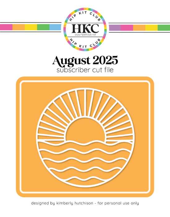 Picture of August 2025 Ocean Sunset Cut FIle