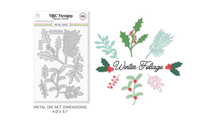 November 2025 Winter Foliage Metal Die Set
