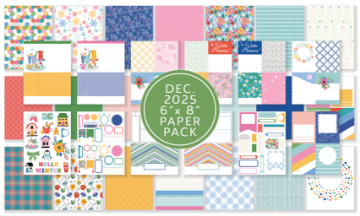 December 2025 6x8 Pocket Life Cards and Ephemera Shapes