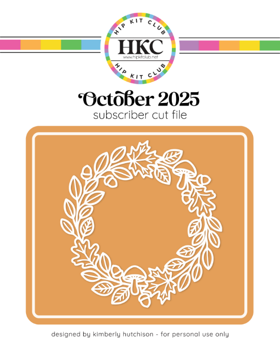 Picture of October 2025 Fall Wreath Cut File
