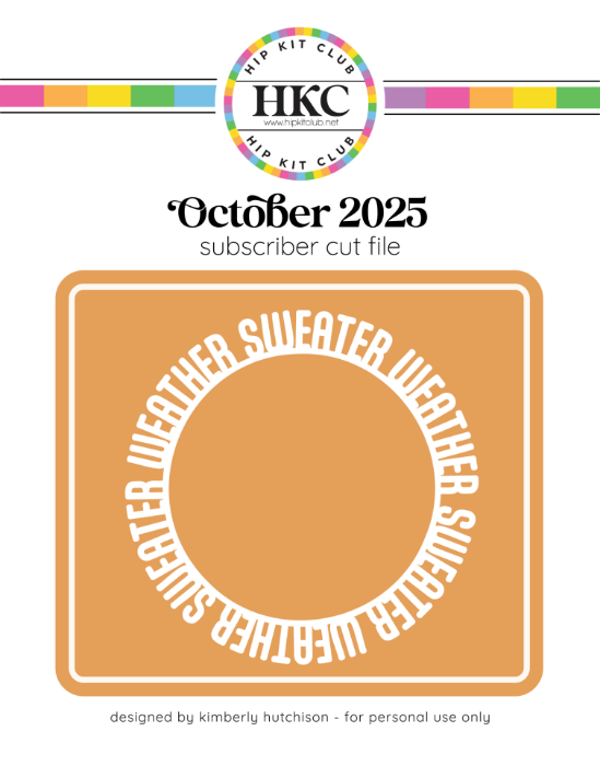 Picture of October 2025 Sweater Weather Cut File
