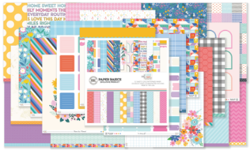 February 2026 Paper Kit -- coordinated patterned papers for scrapbooking