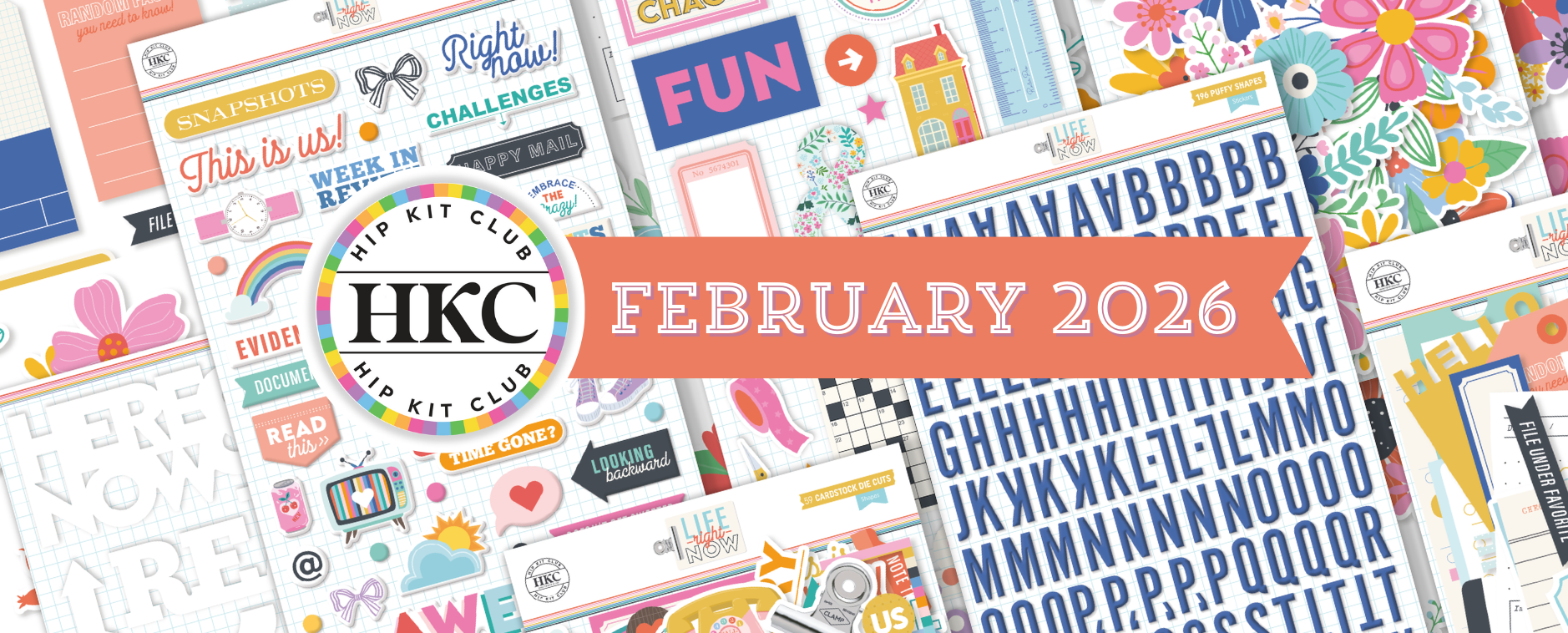 February 2026 Hip Kits for Scrapbooking, Card Making and Paper Crafting