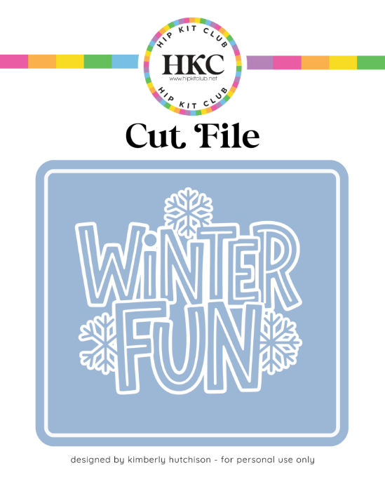 December 2025 Winter Fun Bold Block Cut File - Cover Preview