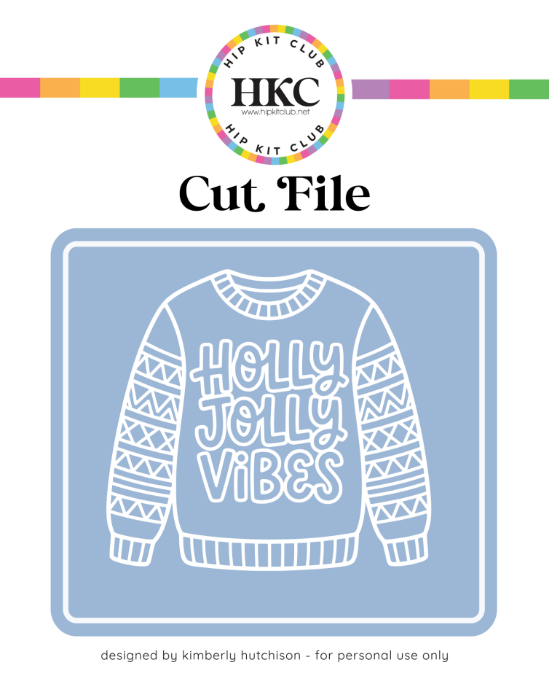December 2025 Holly Jolly Vibes Sweater Cut File - Cover Preview