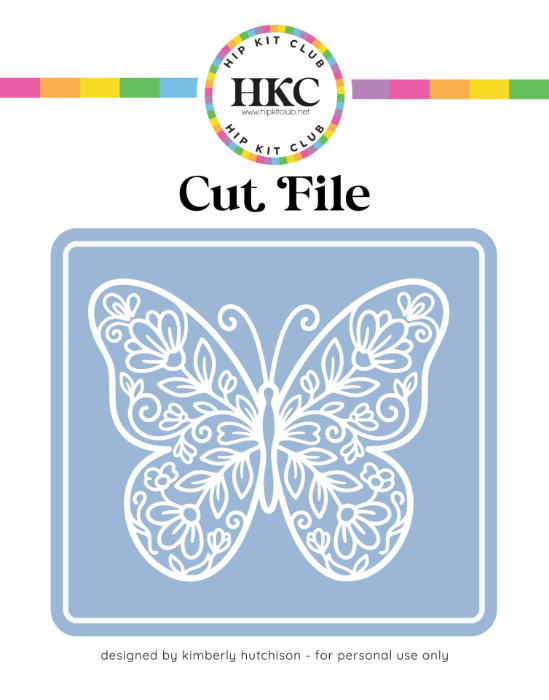 January 2026 Butterfly with Floral Wings Cut File - Cover Preview