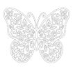 January 2026 Butterfly with Floral Wings Cut File - JPG Format
