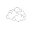 January 2026 Fluffy Cloud Cluster Cut File - JPG Format
