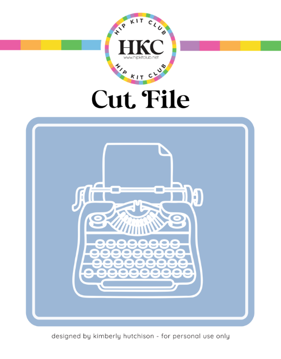 January 2026 Vintage Typewriter Cut File - Cover Preview