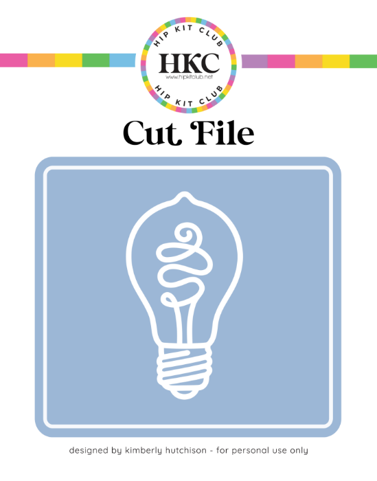 January 2026 Edison Light Bulb Cut File - Cover Preview