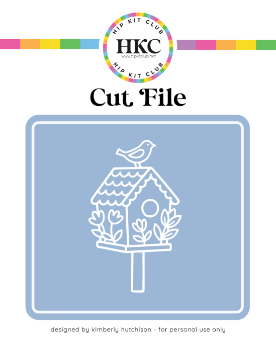 February 2026 Floral Birdhouse Cut File - Cover Preview