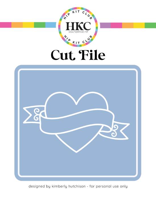 February 2026 Arrow Heart Banner Cut File - Cover Preview