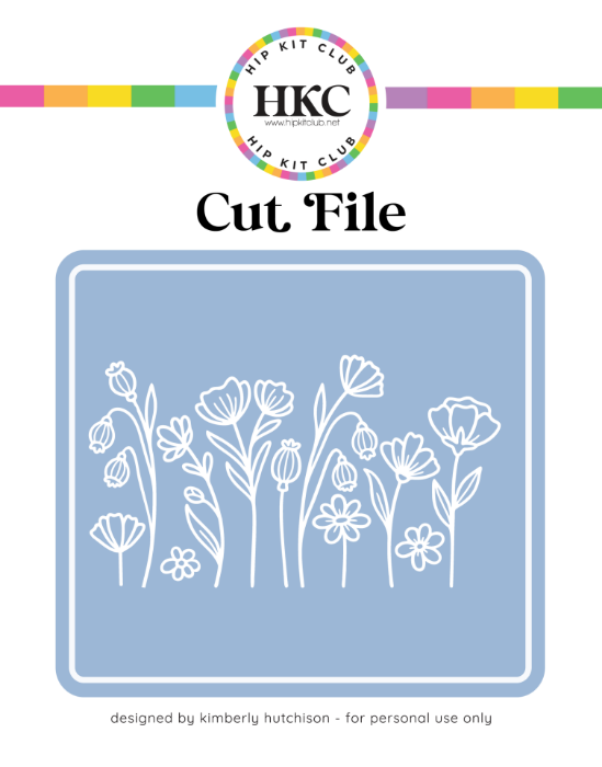 March 2026 Wildflower Bouquet Sprawling Cut File - Cover Preview