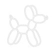 March 2026 Balloon Dog Playful Cut File - JPG Format