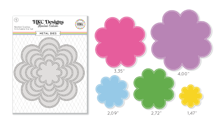 April 2026 Nested Stitchable Scallop Die Set