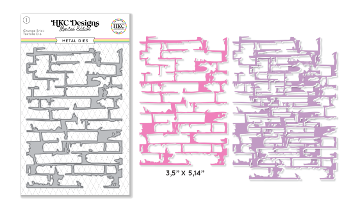 April 2026 Grunge Brick Texture Background Metal Die