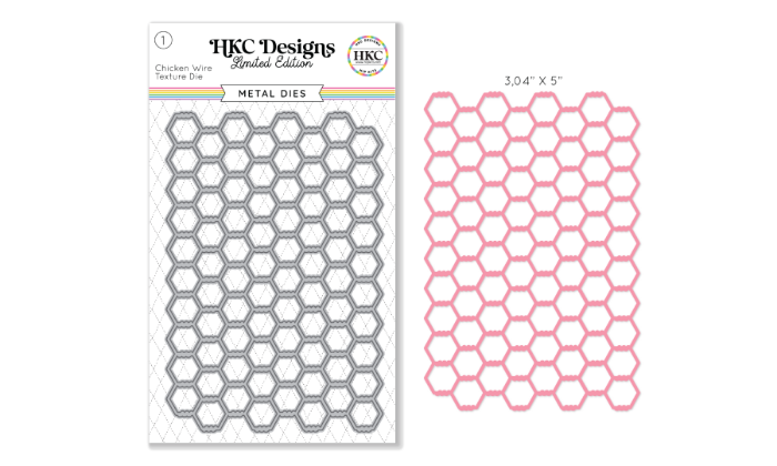 April 2026 Chicken Wire Texture Metal Die